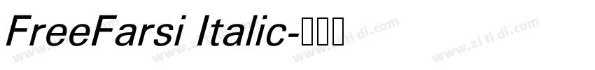 FreeFarsi Italic字体转换